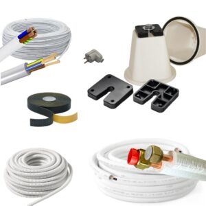 Zestaw montażowy klimatyzatora 2.5-3.5kW - 3mb. z podstawą stożkową PVC 0501SC