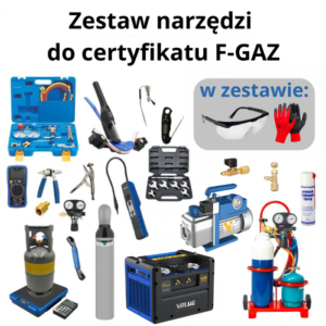 Zestaw narzędzi do klimatyzacji F-GAZ dla firm – OPTYMALNY