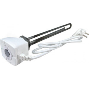 Grzałka nierdzewna z przewodem i termostatem 2kW 5/4